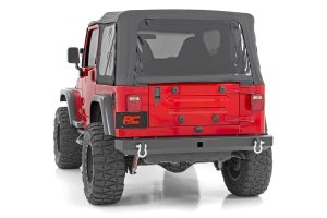 Jeep Wrangler Unlimited Rear Bumper - Rough Country - Full Width - Black - '04-'06